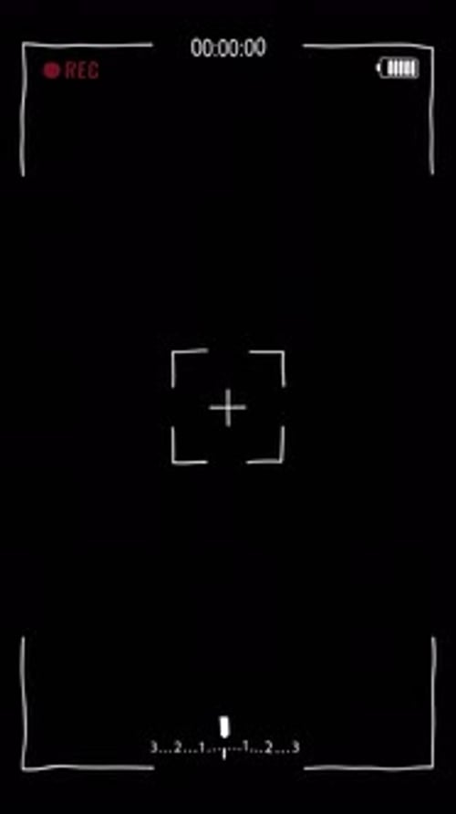 Digital Black Camera Viewfinder Screen Overlay