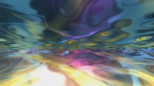 Fondo de movimiento de ondas de aerógrafo colorido de 4k
