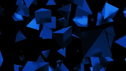 Laço azul de formas geométricas