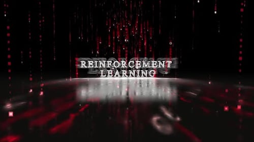 Digital Rain Text Reveal with Futuristic Glitch Effect