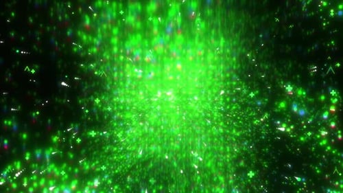 Boucle de grille de particules abstraites