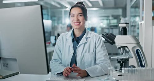 Young Scientist Working in Modern Laboratory