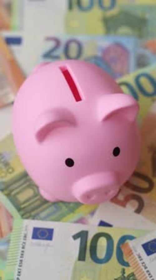 A piggy bank as a concept for storing, accumulating, and saving financial resources. A piggy bank