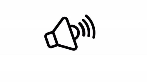Minimalist Speaker Volume Icon Animation