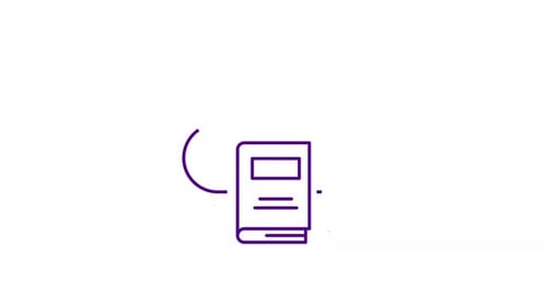 Animiertes Cloud-Buch-Symbol