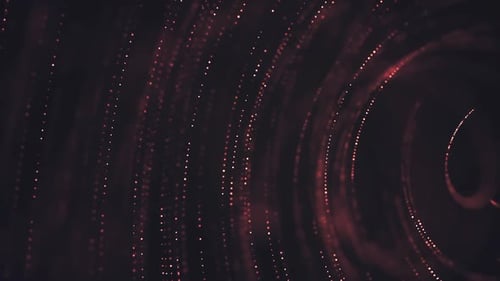 Yellow Glittering Particles Motion Loop