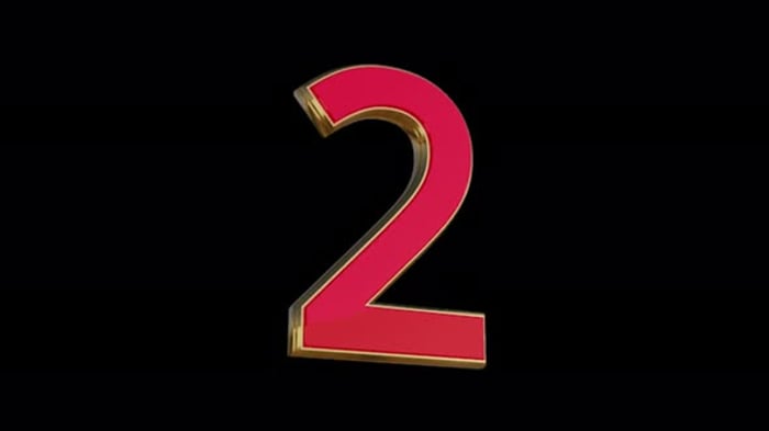 Modern Red Gold 3D Rotating Countdown Numbers, Backgrounds Motion ...