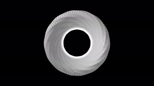 3D-Objekt weiß Farbe geometrischer Kreis Hintergrund