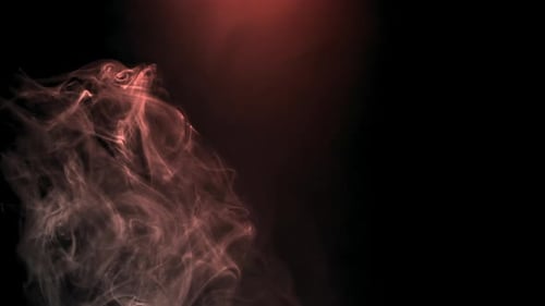 Smoke and fog with orange light effect footage