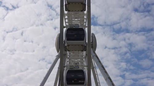 Large Ferris Wheel in Amusement Park