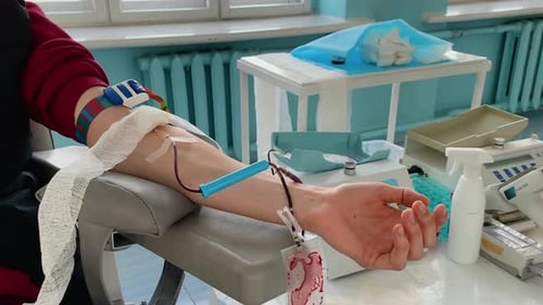 Donante de sangre y transfusión de donación