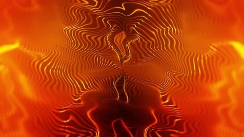 Orange Strange Abstract Form