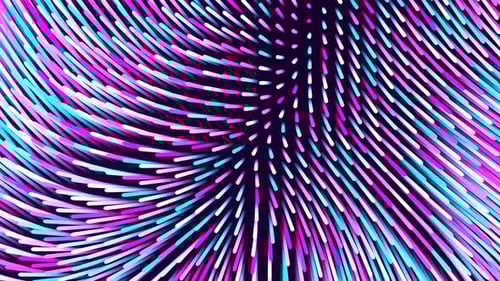 Cyan And Pink Turbolent Tubular Abstract Background VJ Loop l 4K