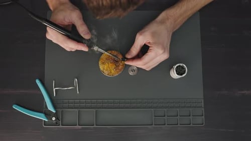Lötdrähte mit Flussmittel und Lötzinn