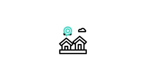 Icono animado de barrio