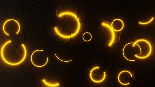 Neon Glow Symmetry Circles