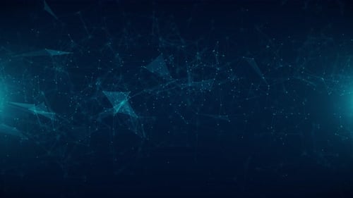 Abstract Plexus Data Network Glowing Connections Loop Background