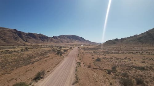A video about a mountainous landscape and rugged nature from the Namib desert