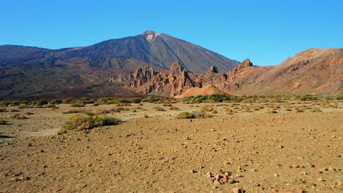 Roques De Garcia and Teide Volcano Tenerife Canary Islands Spain