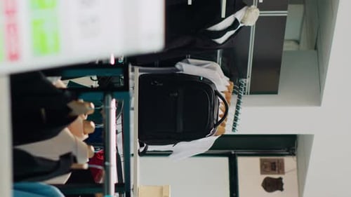 Vertical Video Empty Fashion Store Selling Modern Clothing and Accessories