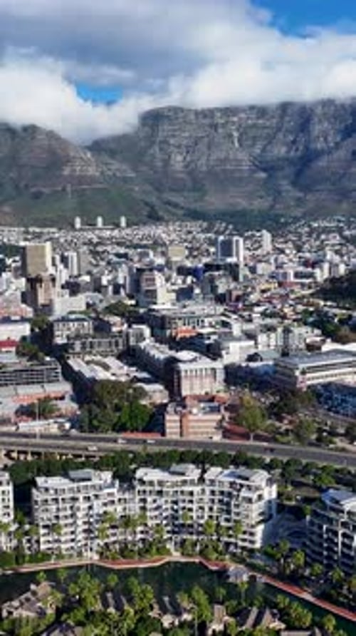 Downtown City At Cape Town In Western Cape South Africa.
