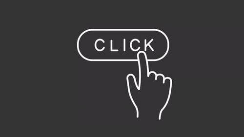 Animación de línea blanca con el botón de clic