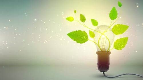 Clean Nature Innovation Idea Business Background 4k Loop