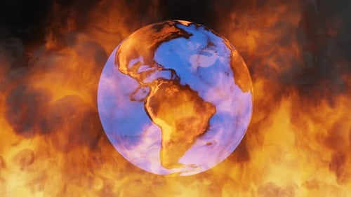 Burning Earth Loop Global Warming