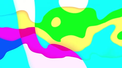 Vibrant Abstract Fluid Shapes Motion Background Loop