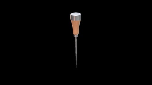 Realistic 3D Ice Pick Tool Animation