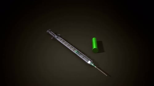 Sterile Injektionsspritze für medizinische Eingriffe