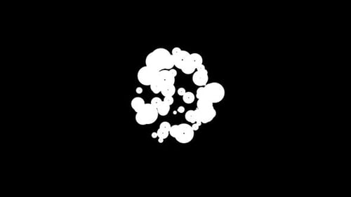 Creator Collection: Quick burst animation from the center with fading bubbles