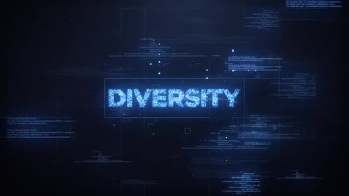 Futuristic Digital Text Reveal Opener