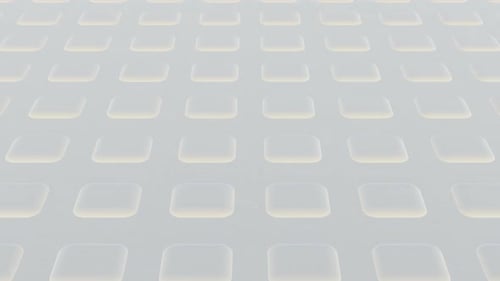 Fundo brilhante de animação sem costura de quadrados brancos de renderização 3D