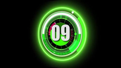 Countdown Green Alpha