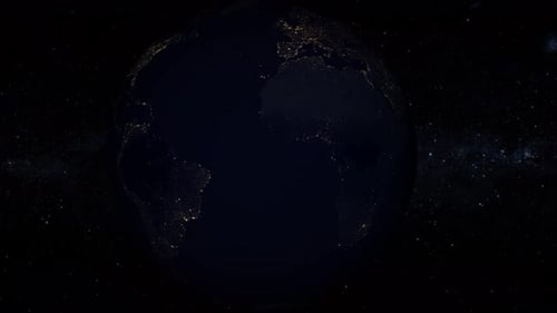 Animierter Planet Erde. 2211