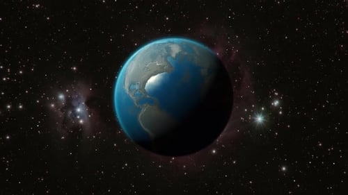 Global Connections: Rotating Earth with Animated Tracing Line