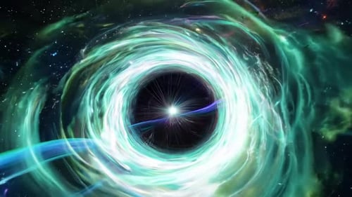 Fluid Glowing Nebula Space Vortex Abstract Background