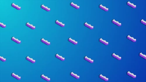 Twitch Social Media Icons Animation Background Loop