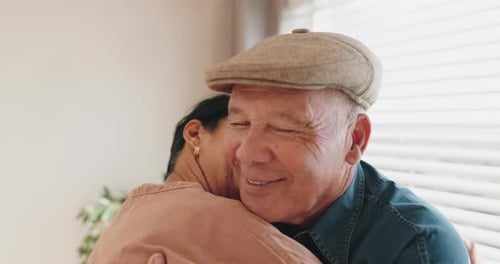 Face, smile or elderly couple slow dance, waltz and enjoy quality time together