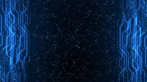 Technologie d'intelligence artificielle : puce et circuit intégré : le processeur active une IA futuriste