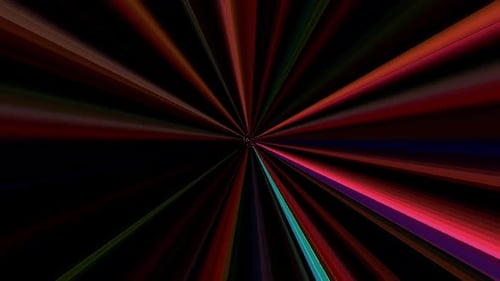 Abstract Hyperspace Travel Light Rays Loop Background