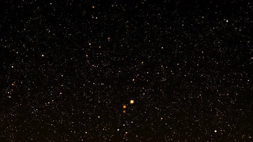 Abstract Gold Particles Loop