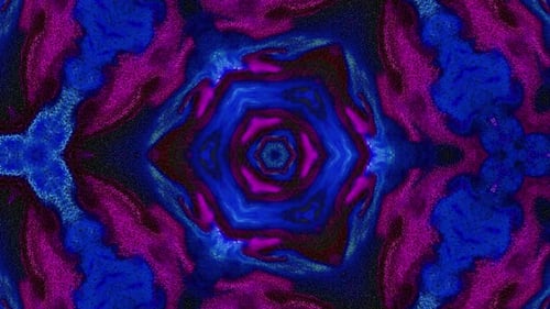 Vibrant Abstract Kaleidoscope Pattern Background Animation