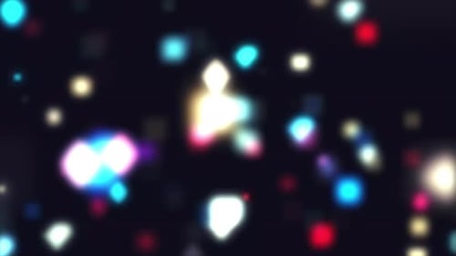 Abstract Glowing Bokeh Particles Background Animation