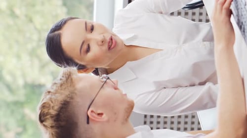 Diverse Team of Young Professionals is Working in the Email Support Center Working Day of Sales