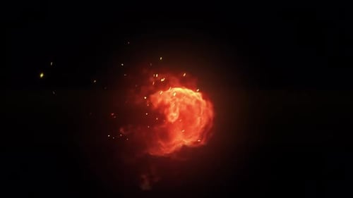Gun Shot Flash Fire Ball Slow Motion