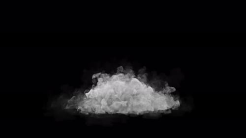 Dynamic Realistic Smoke Burst Effect with Alpha Channel