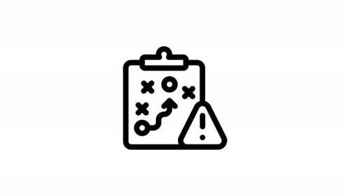 strategic line icon animation