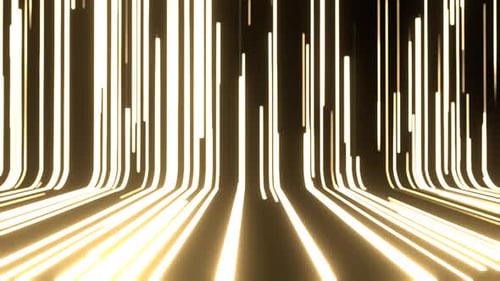 Light Yellow Futuristic Neon Lines Expressive Motion Background Vj Loop In 4K